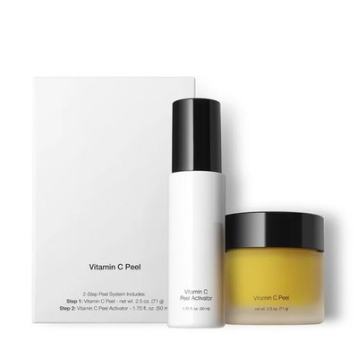 Vitamin C Peel - Gentle Facial Home Renew Peel Resurfacing System - 2 Step Kit 