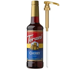 Torani Cherry Syrup for Drinks, Flavoring Iced 25.4 Fl Oz (Pack of 1) 