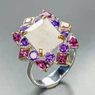Jewelry gem Natural Moonstone Ring 925 Sterling Silver Size 8 /R469334
