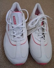 Reebok - Ladies DMX Ride Trainers, White with Pink accents,  Size UK7  (New)