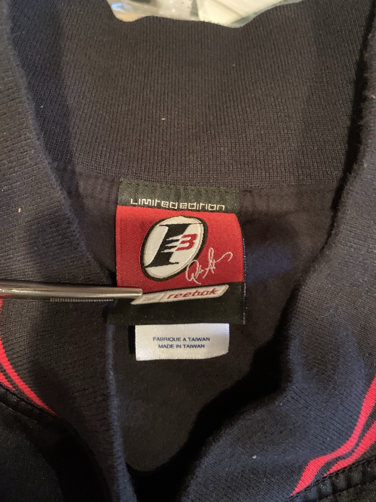 Rare Vintage Reebok Allen Iverson Black Snap Jacket Men’s 3XL image 4