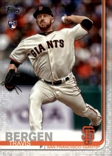 2019 Topps Update #US40 Travis Bergen RC San Francisco Giants