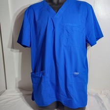 Cherokee Revolution Scrub Top Royal Blue 3 Pocket VNeck WW670 Size Large