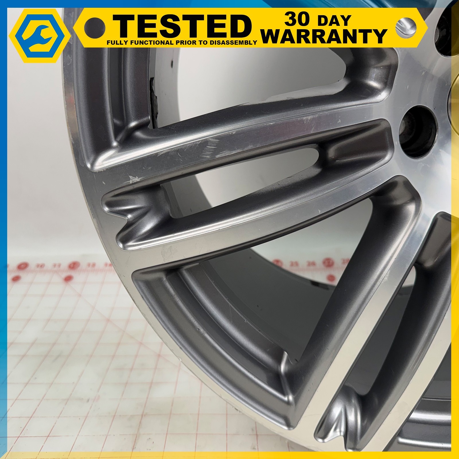 14-24 MASERATI GHIBLI 20 X 10.5J REAR WHEEL RIM GRAY OEM