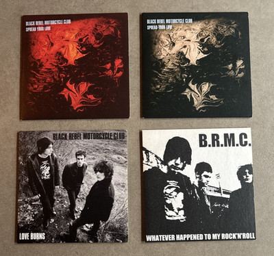 BLACK REBEL MOTORCYCLE CLUB  4 Promo CD Bundle - Spread Your Love, Love Burns +2