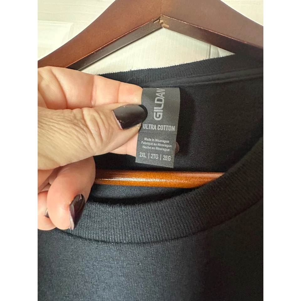 Princess Mononoke Anime Cut Off T Shirt 2XL Black Wolf Forest Spirit Graphic Tee - Image 3 of 4