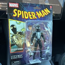 Spider-Man Marvel Legends Retro Cardback Spider-Venom 6-Inch Action Figure