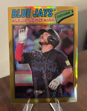 2026 Topps Heritage Alejandro Kirk Gold Chrome / 50 #341 Blue Jays w/ Toploader