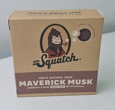 Dr. Squatch Maverick Musk Natural Soap 5oz. BRAND NEW Smells Great