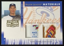Andy Pettitte 1/1 2005 Prime Patches Major League Materials Laundry Tag Donruss