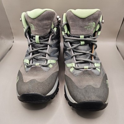 The North face Shoe Womens Size 8 Green Grey Hiking Boot