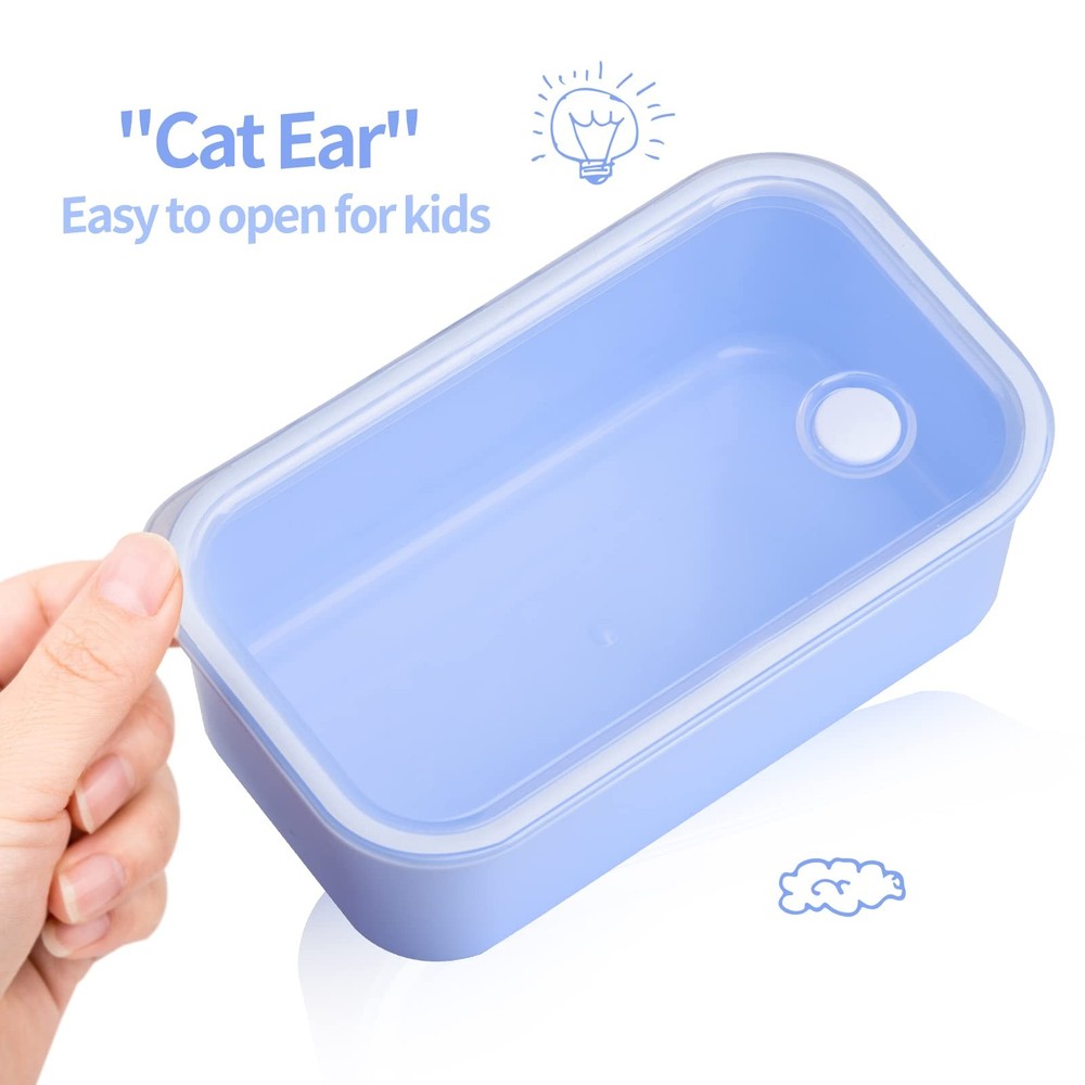 Bento Box for Kids, Kids Lunch Box with 3 Removable Compartments, Toddler Bab...