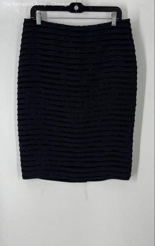 Rachel Roy Womens Black Zipper Knee Length Straight & Pencil Skirt Size 12