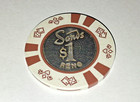 Vintage Sands Casino Poker Chip Reno $1 — photo 3