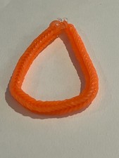 neon orange glow in the dark loom bracelet