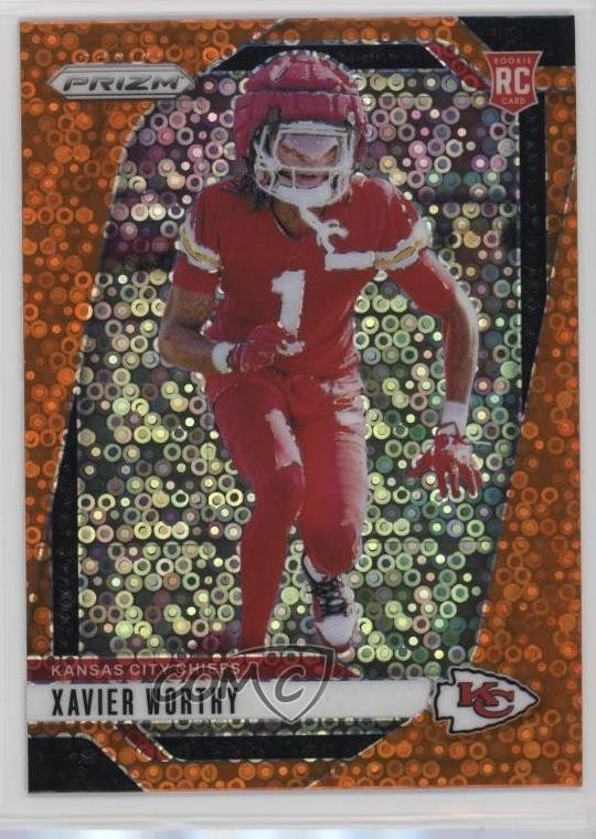 2024 Panini Prizm Rookies Disco Prizm Xavier Worthy #399 Rookie RC