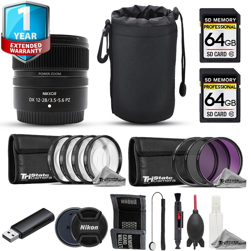 Nikon NIKKOR Z DX 12-28mm f/3.5-5.6 PZ VR Lens - Advanced Bundle +
