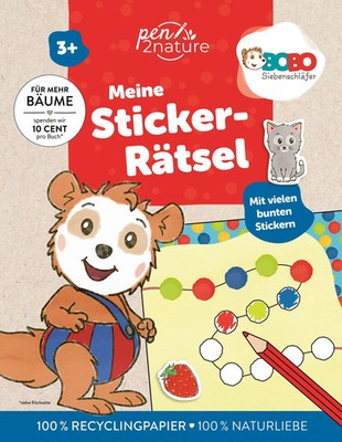 Bobo Siebenschläfer - Meine Stick*r-Rätsel Pen2nature Taschenbuch 112 S. Deutsch