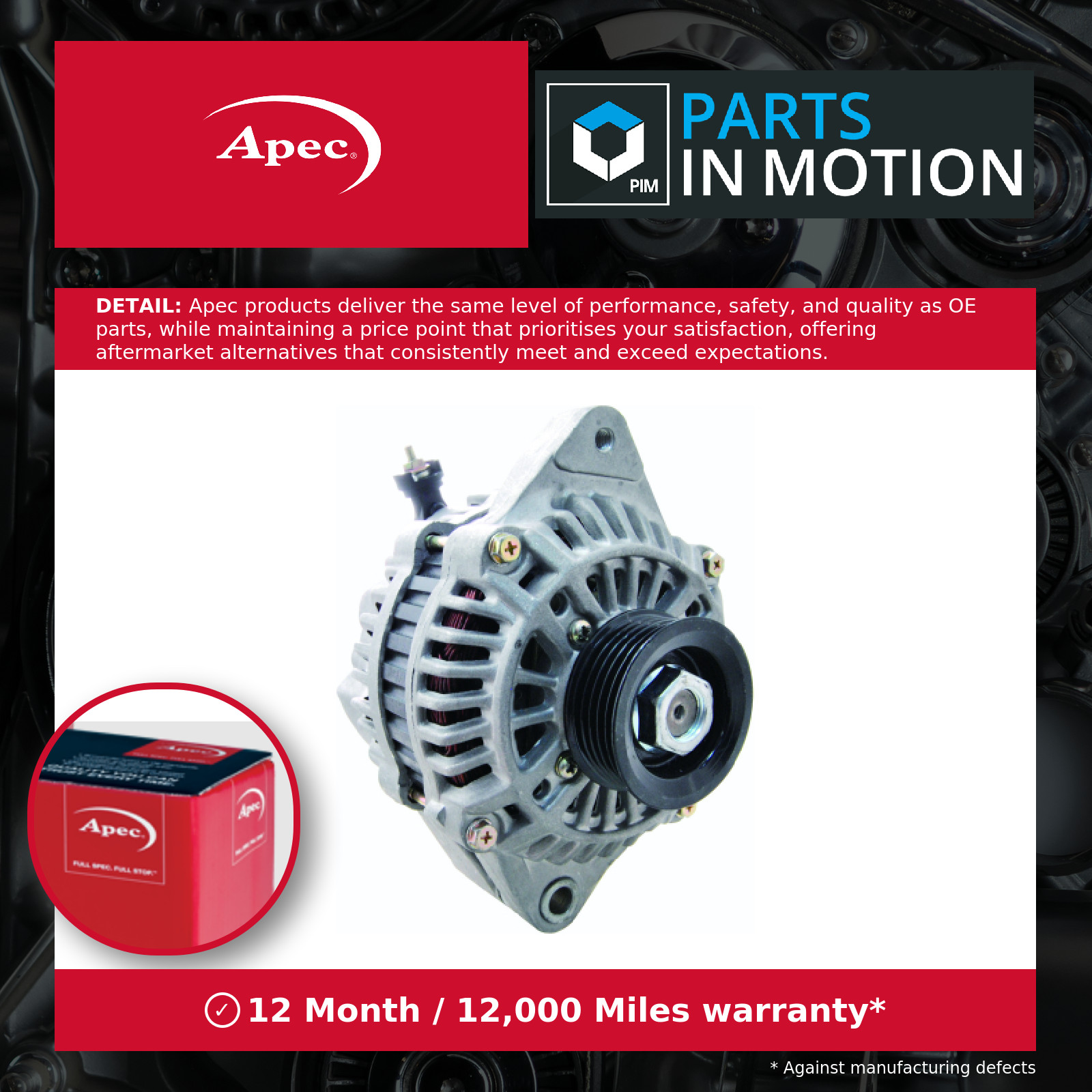 Alternator fits VAUXHALL AGILA B 1.2 08 to 11 K12B 30020754 4700369 30026055 New