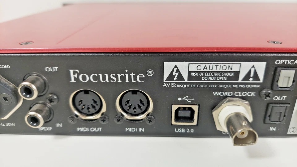 Focusrite Scarlett 18i20 2nd Gen USB Audio Interface with power cable - Image 4 of 4