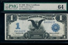 AC Fr 233 1899 $1 Silver Certificate PMG 64 BLACK EAGLE