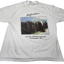 Vintage Vietnam Veterans Memorial T-Shirt Men's Large 90s USA Made