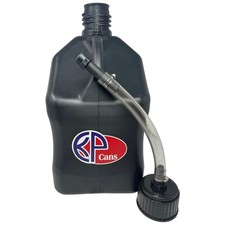 5.5 Gallon Kp Cans Square Racing Jug Utility Can W 15in Clear Hose Multi Use