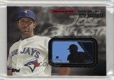 2015 Topps MLB Silhouetted Batter Logo Pin Manufactured Relic Jose Bautista n1u