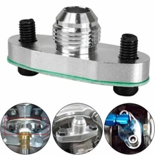 Turbo Oil Drain Outlet Flange Gasket Adapter Kit Set 10AN 10 AN Fitting T3 T4