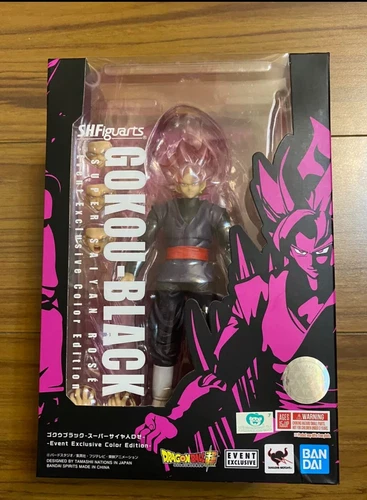 Bandai S.H.Figuarts Dragon Ball Z SDCC Super Saiyan Rose Goku Negro SHF Juguete Nuevo