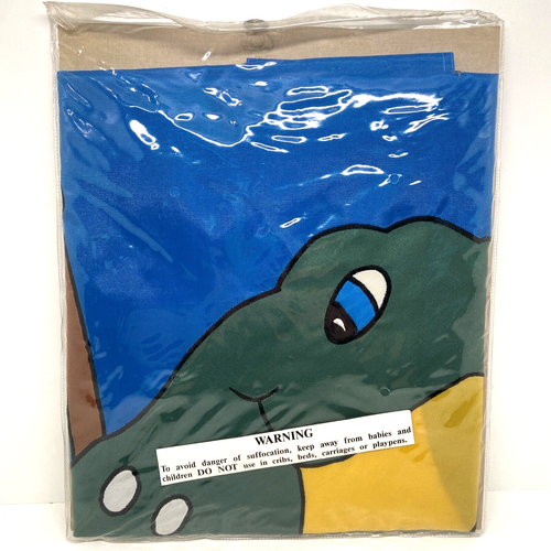 Decorative Frog Flag 28"X 40" by Four Star 1996 Hand Embroidered Design NEW - Picture 8 of 9