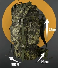 Backpack 75L Russian Army Military EMR Digital Tactical camping large Bag