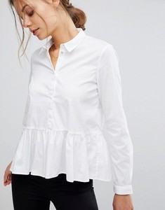 asos white blouse