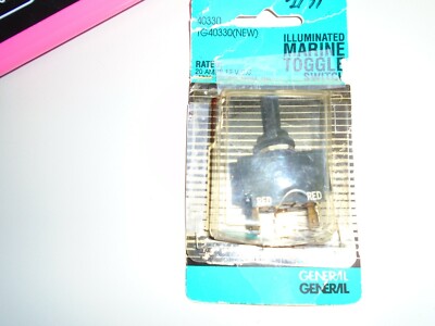 NOS GENERAL ILLUMINATED TOGGLE SWITCH 40330 K104 | eBay