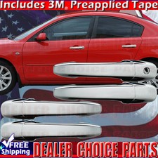 2004-2009 Mazda 3 06-10 5 03-08 6 Chrome Door Handle Covers Overlays Wo Psk