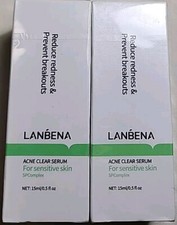  2 LANBENA Acne Clear Serum For Sensitive Skin SP Complex Face Serum 15 ML Eac