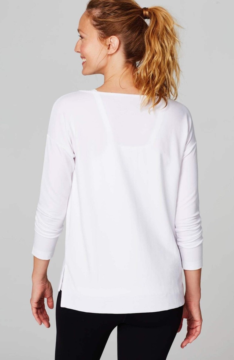J.Jill ~ M(12/14) ~ NEW Excellent Fit Stepped-Hem Boat-Neck Top