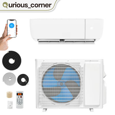 24000 BTU Split Air Conditioner COOL HEAT PUMP System Ductless Wifi 220V SEER21