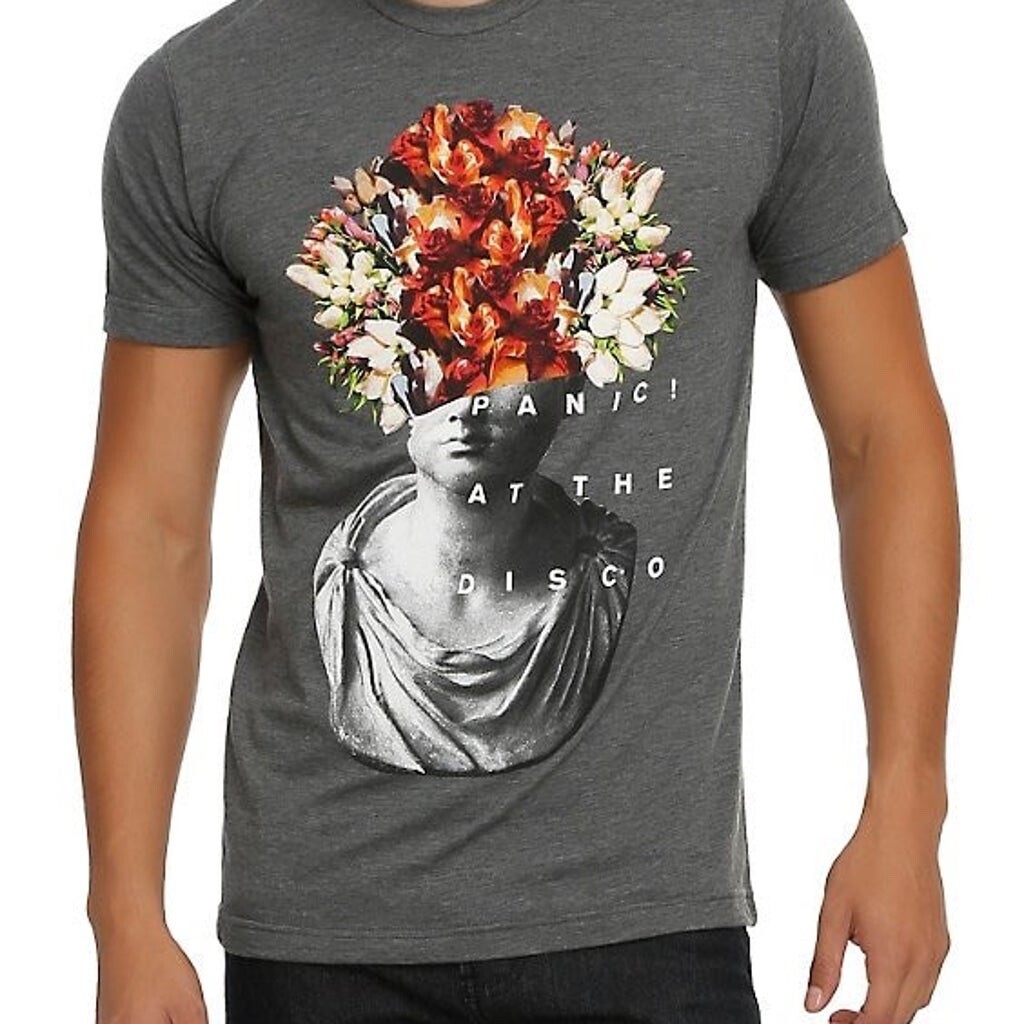 Panic at the Disco Rock Band Shirt Flower Pot Head Brendon Urie