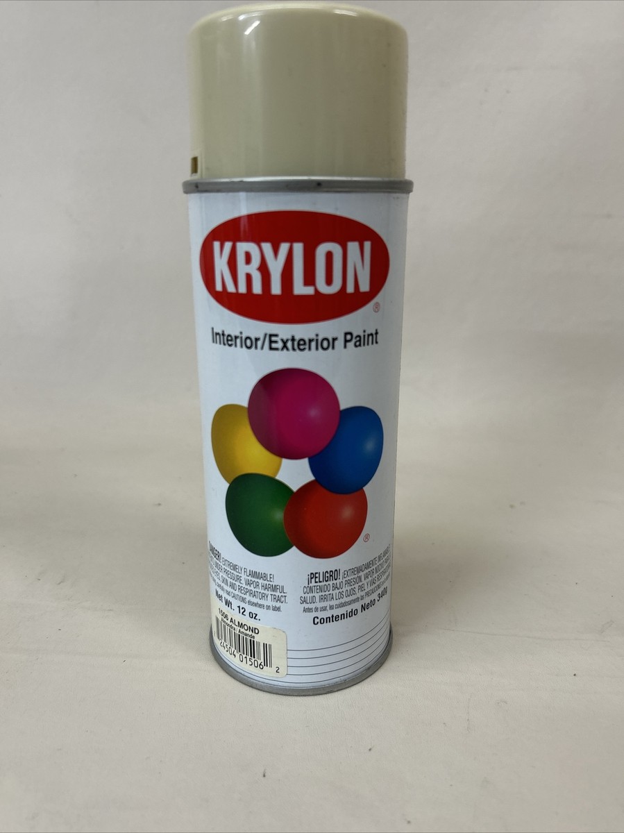 Vintage 90s KRYLON Almond Gloss - 1506 Spray Paint Can NOS DEAD