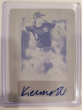 2019 Leaf Perfect Game Cyan Plate Kenneth Levari Autograph RC 1/1 Auto