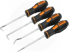 Set of 4 Car Oil Seal O-ring Gasket Remover Puller Tool Sharp Hooks Picks Driver