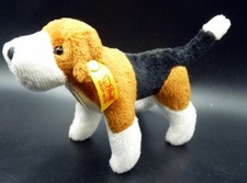 Vintage Small STEIFF AKC Beadle Stuffed Dog American Kennel Club