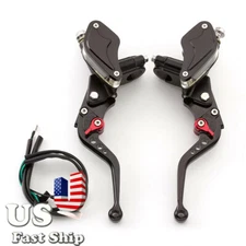 CNC Brake Clutch Master Cylinder Lever Hydraulic Reservoir For Street Motorcycle