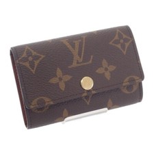 LOUIS VUITTON Multicle 6 Key Case Monogram Canvas Brown Men's Women's ISY
