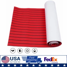 Premium Yacht Sea Deck EVA Foam Flooring  Bevel Boat Teak Decking Sheet Mat Red
