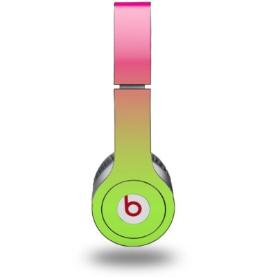 Skin for Beats Solo HD Headphones Smooth Fades Neon Green Hot Pink WraptorSkinz