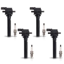 4X Ignition Coil & 4X Iridium Spark Plug for 04-07 Suzuki Aerio l4 2.3L UF237