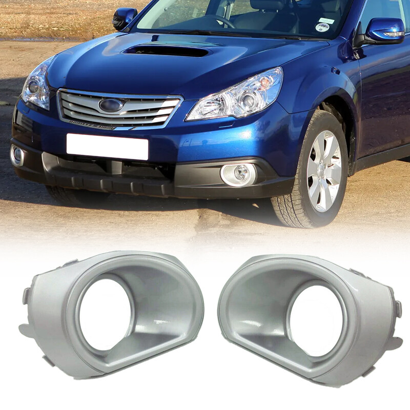 For 2010-2012 Subaru Outback Front Silver Fog Lights Lamps Cover