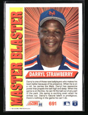 Darryl Strawberry 1991 Score Master Blaster #691 Baseball Card | eBay